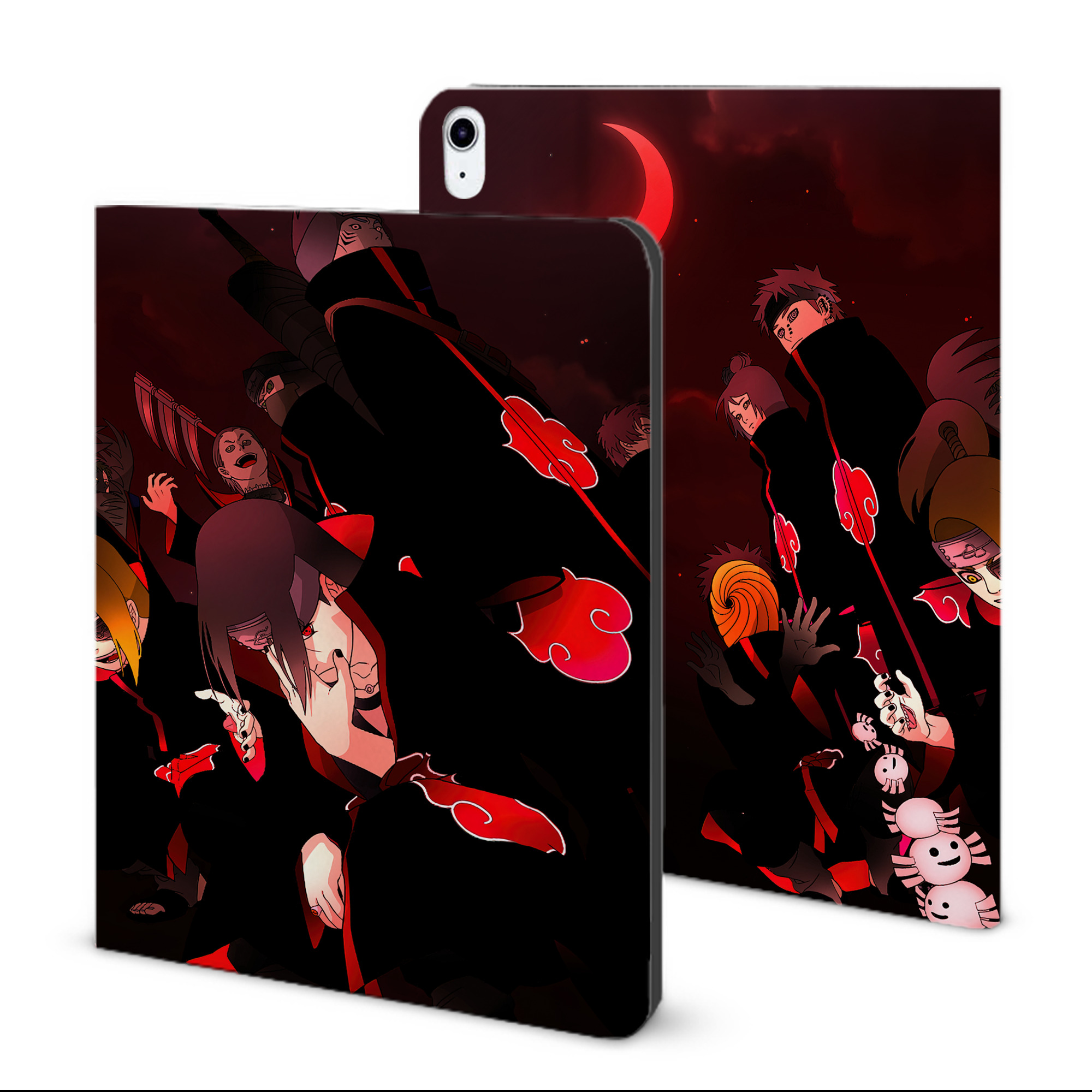 （画像用） NARUTO -ナルト- NARUTO -ナルト- 疾風伝 IPad ケース ブック型 PUレザー TPU 耐衝撃 軽量 薄型 ペン収納なし 全面保護 IPad 各モデル対応